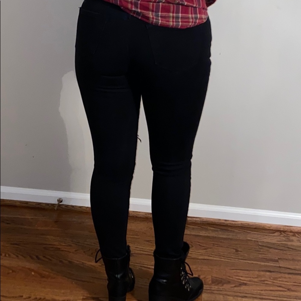 Kancan Black Denim Distressed Jeans